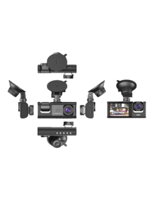 2.0” LCD Ekranlı, Döngüsel Kayıt Özellikli Üç Kameralı Oto Kamera