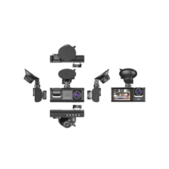 2.0” LCD Ekranlı, Döngüsel Kayıt Özellikli Üç Kameralı Oto Kamera 2.0” LCD Ekranlı, Döngüsel Kayıt Özellikli Üç Kameralı Oto Kamera