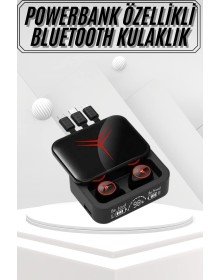 Kablosuz Bluetooth Kulaklık Powerbank Özellikli Göstergeli Hd Mikrofon