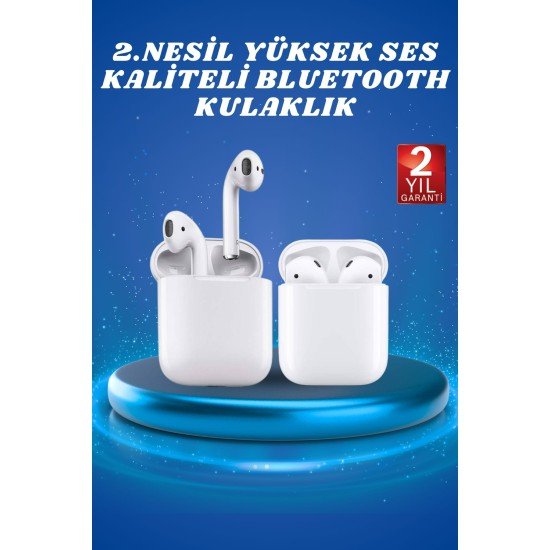 2.Nesil Yeni Model TWS Bluetooth Kulaklık Dokunmatik Kontrol Yüksek Ses Kaliteli