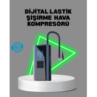 80W Kablosuz Dijital Ekranlı Taşınabilir Lastik Şişirme Pompası