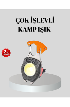 Çok Fonksiyonlu Anahtarlık Fener – Güçlü LED Işıklı, Şarjlı, Düdüklü ve Tornavidalı Mini El Feneri