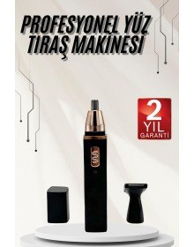 Kulak Burun Tıraş Makinesi Taşınabilir Şarjlı 3 Başlıklı Uzun Ömürlü