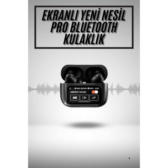 2.Nesil Pro Ekranlı Sesli Görüşme Yapabilen Kablosuz Bluetooth Kulaklık