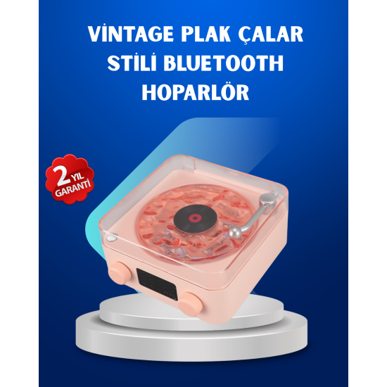 Retro Saatli Bluetooth Hoparlör – Gece Lambalı Kristal Ses Kalitesi Retro Saatli Bluetooth Hoparlör – Gece Lambalı Kristal Ses Kalitesi