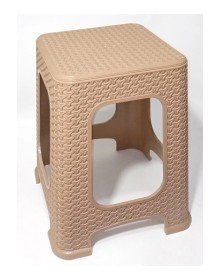 1 Adet Büyük Kahve Tabure  Kir Tutmaz 45cm Hasır Örgü Yemek Masasına Uygun Alt Kuşaklı Sağlam Dizayn