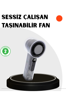 Kompakt Dijital Ekranlı Fan | 100 Seviye Hız + Sessiz Çalışma