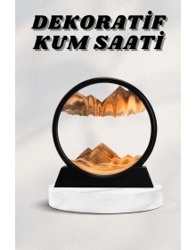 7 Inç Mavi Orta Boy Dekoratif Yuvarlak Şık Kum Tablosu Modern Dekoratif Süs