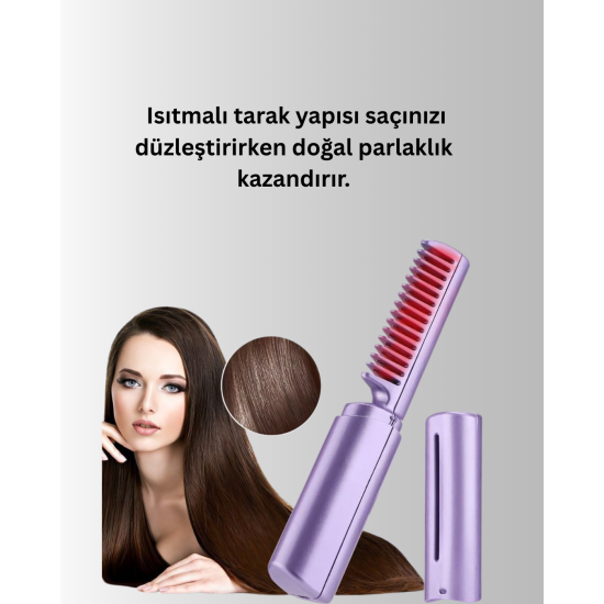 USB Şarjlı Kablosuz Saç Düzleştirici – Seyahat ve Günlük Kullanım USB Şarjlı Kablosuz Saç Düzleştirici – Seyahat ve Günlük Kullanım
