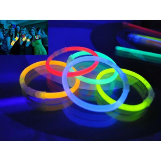 10 Adet Glow Stick Bracelet Fosforlu Kırılan Çubuk Bileklik 10 Adet Glow Stick Bracelet Fosforlu Kırılan Çubuk Bileklik