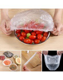 100 Adet Lastikli Tazeliği Koruyan Tencere ve Tabak Bonesi  Esnek Strech Kapak