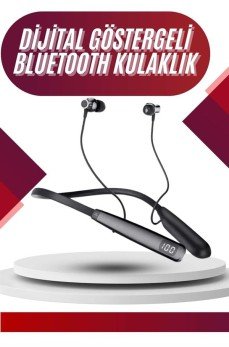 100 Saat Bluetooth Kulaklık Dijital Göstergeli ANC Özelliği Kablolu