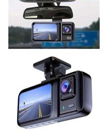 1080p Sürüş Kaydedici 2 İnç Araç Araba Ön İç Arka DVR IPS Ekran