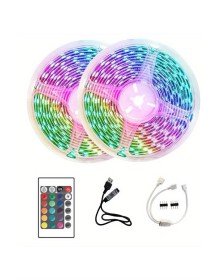 10M Şerit Led İç Mekan Renkli Rgb Şerit Led Kumandalı