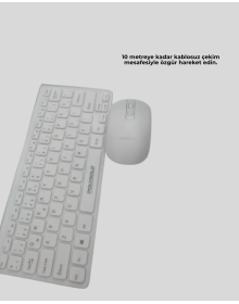2.4 Ghz Wireless Kablosuz Klavye Mouse Seti Tv Pc Uyumlu