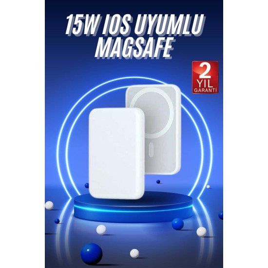 Magsafe Battery Pack Powerbank Kablosuz Şarj 5.000 mah