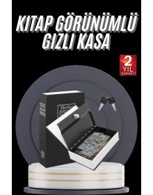 Gizli Kasa Kilitli Sözlük Görünümlü 18cm Gizli Kasa Büyük Boy Anahtarlı