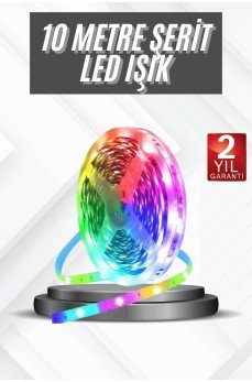 RGB Şerit Led 10 Metre Led Işık Kumanda ile Kontrol RGB