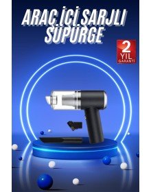 Vakumlu Süpürge Şarjlı Elektrikli Mini Taşınabilir Uzun Ömürlü Hazneli