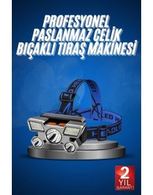 5 LED Far Şarj Edilebilir Güçlü Kafa Lambası Kamp Lambası 4 Modlu