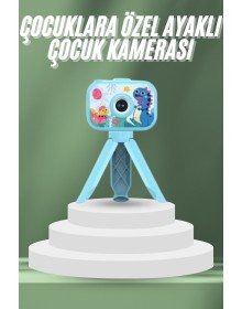 Çocuklara Özel Ayaklı Mini Fotoğraf Makinesi Dijital LCD Ekran