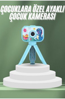 Çocuklara Özel Ayaklı Mini Fotoğraf Makinesi Dijital LCD Ekran