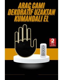 Uzaktan Kumandalı Araba Parmak Hareketi Işığı Parmak Işığı LED Araba Arka Pencere
