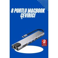 Usb Type-c Hub Dönüştürücü Çevirici Çoklayıcı Macbook Çevirici 8 Portlu Usb Type-c Hub Dönüştürücü Çevirici Çoklayıcı Macbook Çevirici 8 Portlu