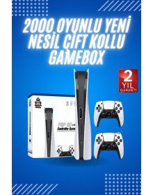 4K HD Klasik Retro Game Box 3000 Oyunlu Çift Kollu Çift Kişilik Oyun Konsolu
