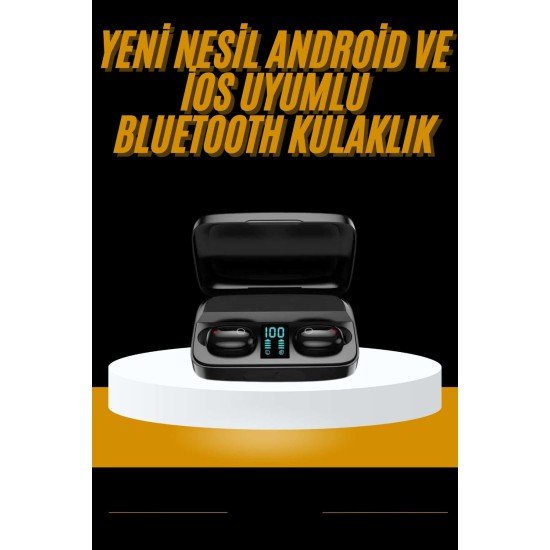 Kablosuz Dijital Göstergeli Çağrı Cevaplayabilen TWS 5.0 Bluetooth Kulaklık