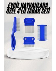 Tüy Fırçası Bit Tarağı Seti Evcil Hayvan Tüy Toplayıcı Bit Pire Önleyici Tarak