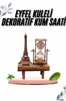 Paris Eyfel Kulesi Hediyelik Eyfel Retro Kum Saati Dekoratif Eşya