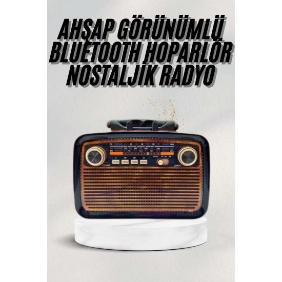 Bluetooth Hoparlör Ahşap Renk Vintage Işıklı Nostaljik Radyo Fm Ahşap Görünümlü Bluetooth Hoparlör Ahşap Renk Vintage Işıklı Nostaljik Radyo Fm Ahşap Görünümlü