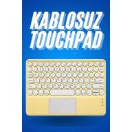 Bluetooth Touchpad Klavye Ultra İnce Taşınabilir Q Klavye