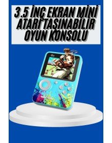 Çocuklara Özel 4K HD Retro Oyun Konsol El Atari Taşınabilir 500 Oyunlu