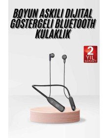 Yeni Nesil Bluetooth Kulaklık Uzun Pil Ömrü El Fenerli Dijital Şarj Göstergeli