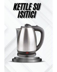 Kettle Su Isıtıcı C F Priz Uyumlu 220 - 240 V Paslanmaz Çelik Kablolu