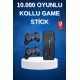 Çift Kollu 2.4g kablosuz Retro 4k Game stick 3500 oyun atari HD Görüntü Kalitesi