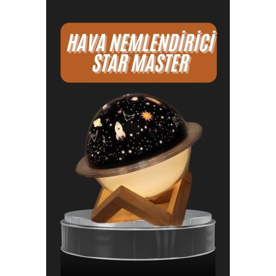 Aromaterapi Hava Nemlendirici Gece Lambası Uzay Model Satürn Oda Kokusu Aromaterapi Hava Nemlendirici Gece Lambası Uzay Model Satürn Oda Kokusu