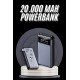 Hızlı Şarj Özellikli 20.000 Mah Dijital Göstergeli USB Girişli Android ve İOS Uyumlu Powerbank
