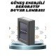 Solar Lamba Dekoratif Aplik Su Geçirmez Led Işıklı Duvar Lambası