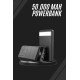 Taşınabilir Powerbank 50.000 mAh 4 Girişli Hızlı Şarj Led Göstergeli Fenerli Şarj