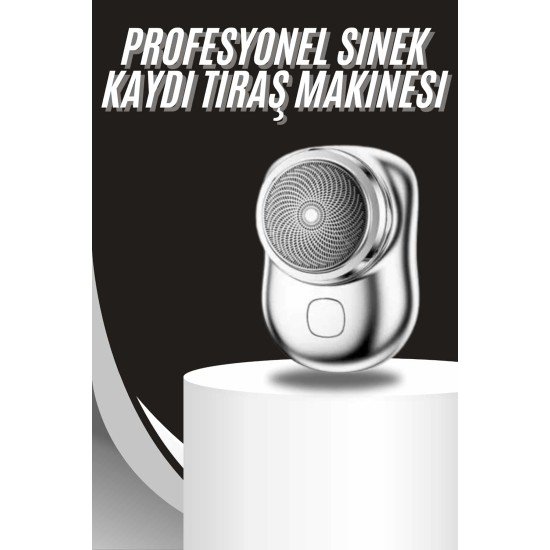 Kablosuz Tıraş Makinesi Günlük Hızlı Taşınabilir Şarjlı Yuvarlak Paslanmaz Çelik