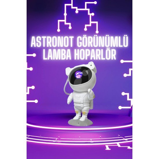 Astronot Şeklinde Bluetooth Hoparlör Gökyüzü Kumandalı Aydınlatma Lamba Astronot Şeklinde Bluetooth Hoparlör Gökyüzü Kumandalı Aydınlatma Lamba