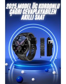 Akıllı Saat Yeni Nesil Üç Kordonlu Nabız Ölçer Çağrı Cevaplama