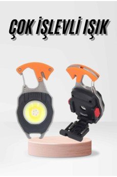 Çok İşlevli Acil Durum Işığı USB Şarjlı Cep Feneri 7 Farklı Mod