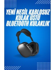2025 Model Kulak Üstü Kablosuz Bluetooth Kulaklık Gürültü Azalta Uzun Pil