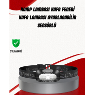 Ayarlanabilir Kafa Lambası Type-C Şarjlı Kompakt Kamp Lambası