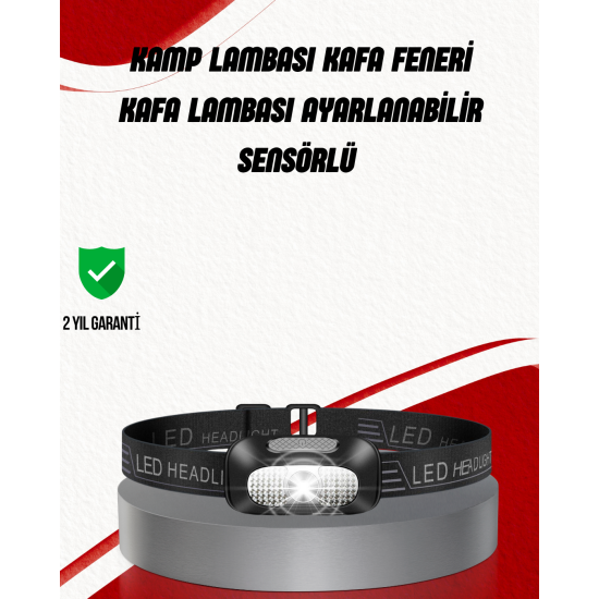 Ayarlanabilir Kafa Lambası Type-C Şarjlı Kompakt Kamp Lambası Ayarlanabilir Kafa Lambası Type-C Şarjlı Kompakt Kamp Lambası