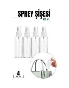 Püskürtücü Boş Sprey Şişe 100 Ml 4 ADET